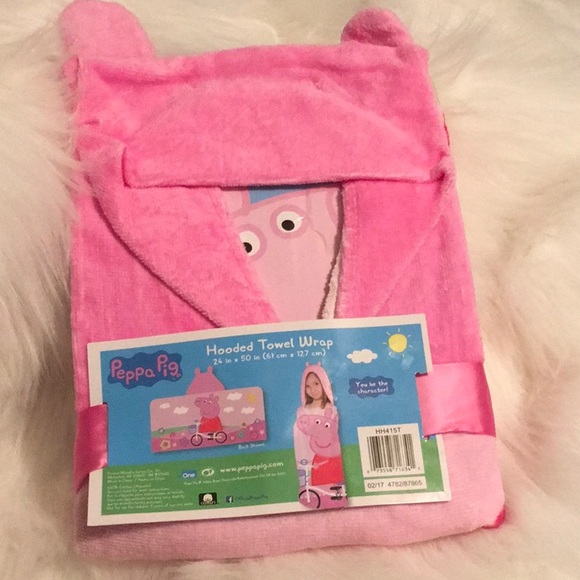 peppa hooded towel